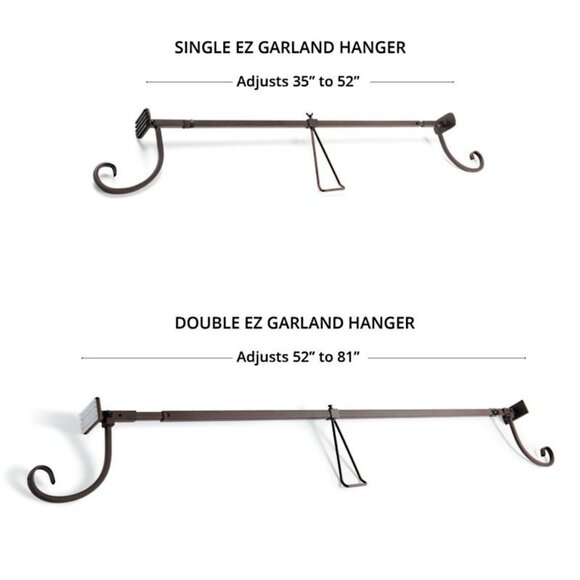 NIB Bronze Single Door Adjustable Garland Hanger - Picture 3 of 5